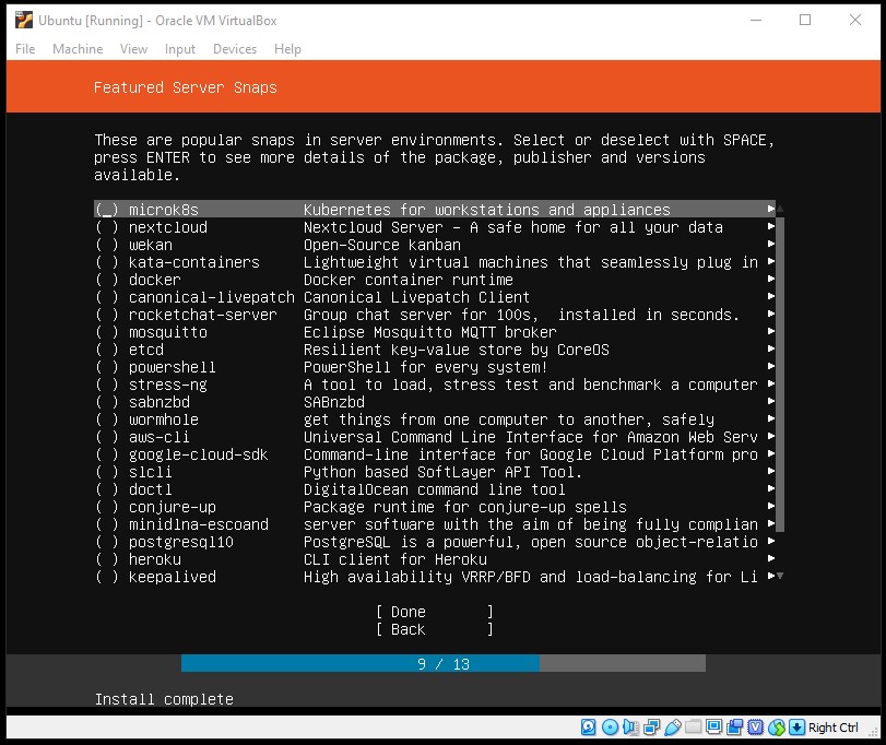 Ubuntu Featured Server Snaps