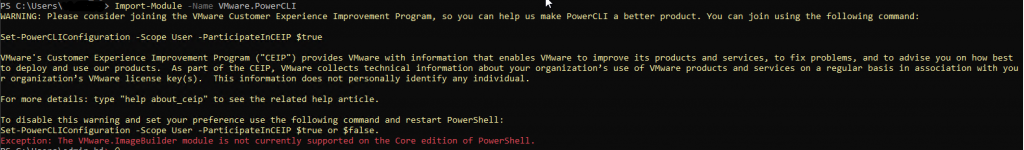 PowerShell PowerCLI Import-Module
